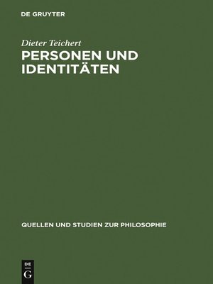 cover image of Personen und Identitäten